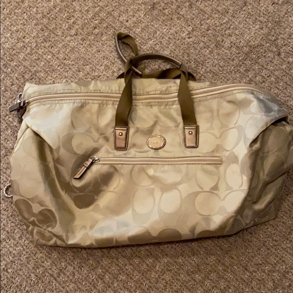 Like new Coach duffle bag/weekender
